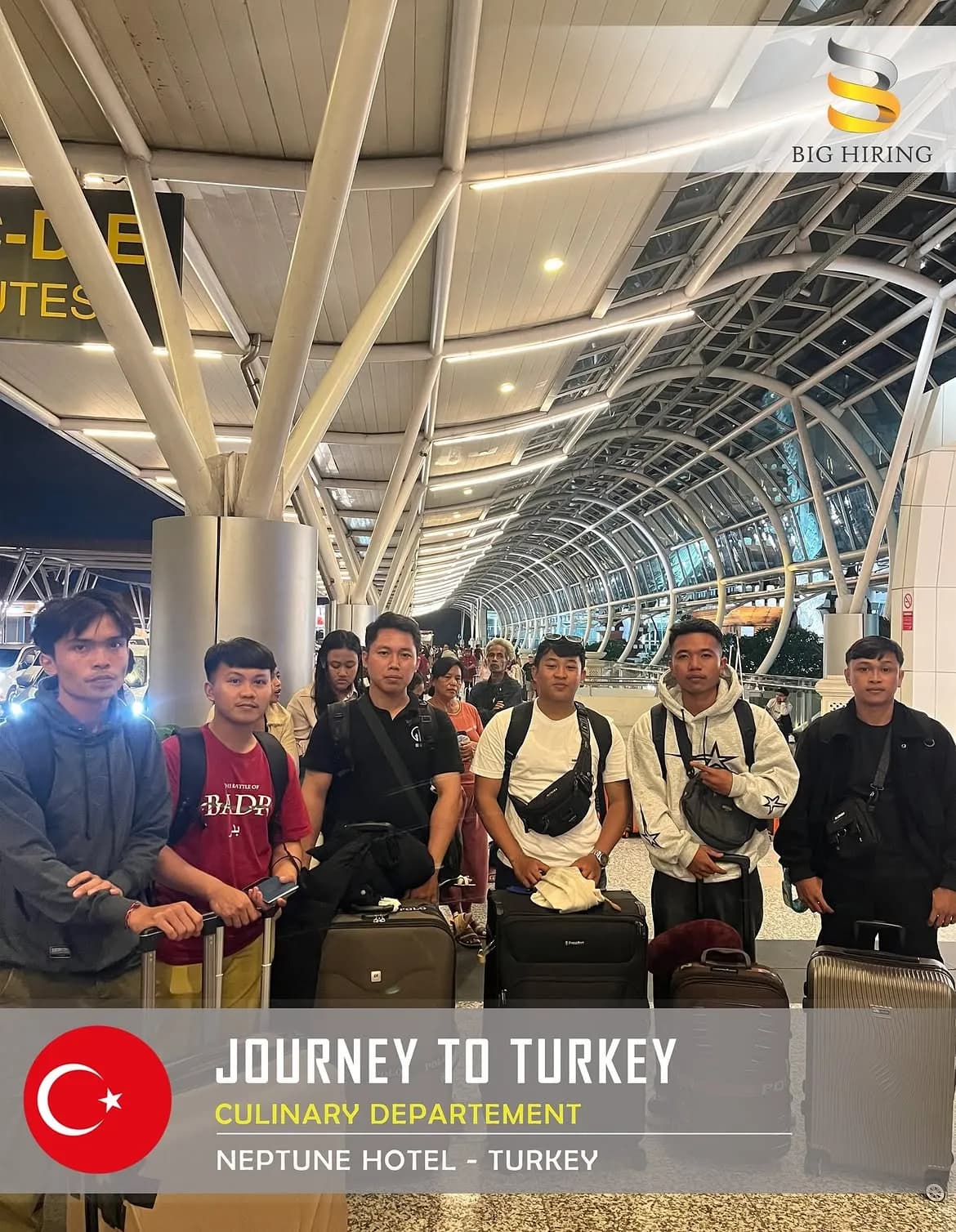 Big Hiring talent group departing for Turkey