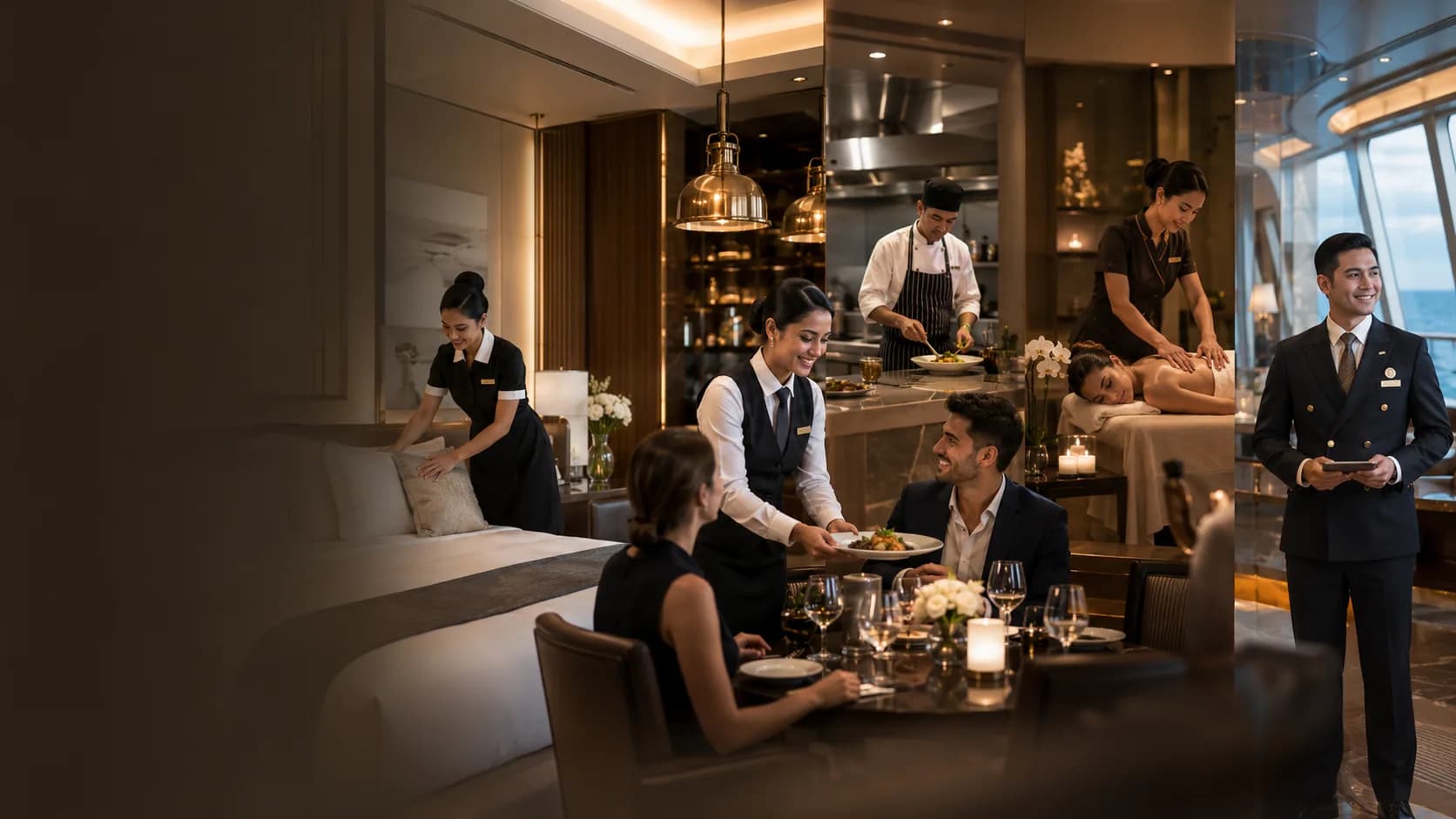 Hospitality service professionals
